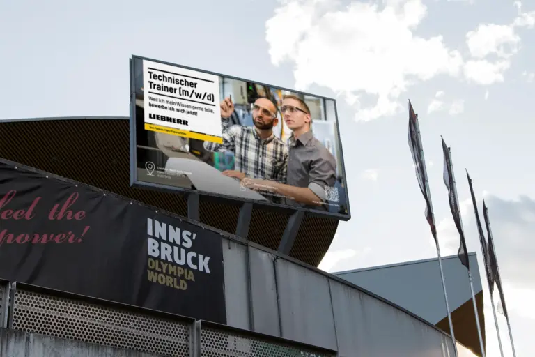 LED-Video-Wall | IBK – Olympiaworld Mediaweb Tirol | Digitale Out-of-Home-Werbung (DOOH)