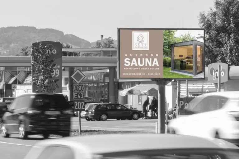 LED-Video-Wall | Hard-Rheinstraße Mediaweb Tirol | Digitale Out-of-Home-Werbung (DOOH)