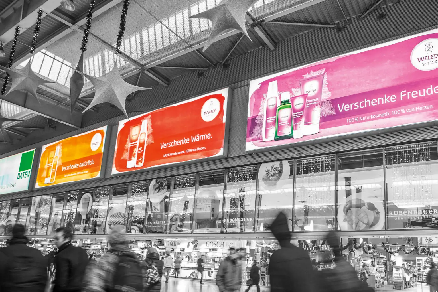 München Hauptbahnhof | Backlight Mediaweb Tirol